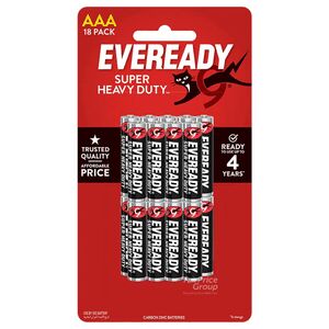 Eveready Battery Aaa 18 Pieces Pack 1212 Bp-18 Super Heavy Duty
