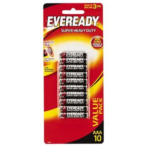 Eveready Battery Aaa 10 Pieces Pack 1212 Hp-10 Super Heavy Duty