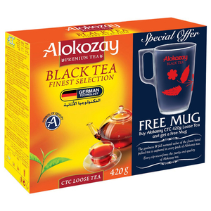 Alokozay Black Tea Powder 420G + Mug