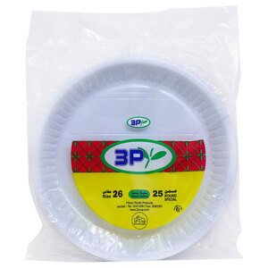3P Cup Round Plate 26Cm 25Pcs