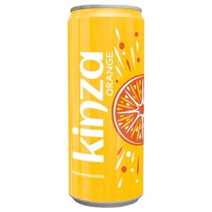 Kinza Carbonated Drink Orange Can 250Ml
