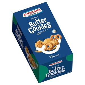 Americana Butter Cookies Blue 44G X12