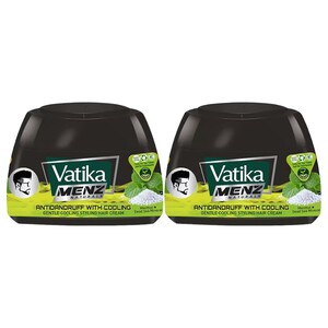 Vatika Hair Cream Men Cooling Anti-Dandruff 140Ml X2