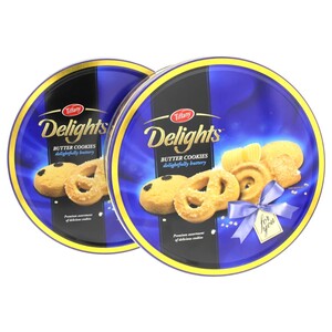 Tiffany Delights Biscuit Butter Cookies Tin 405G X2