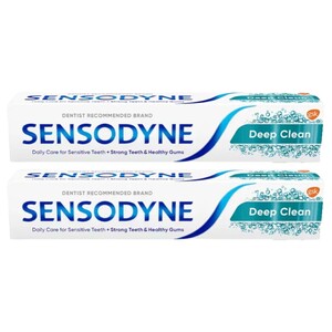Sensodyne Toothpaste Deep Clean Gel 75Ml X2