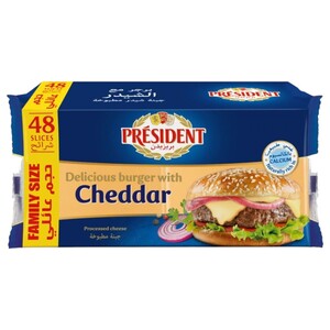 Président Slices Cheese Cheddar 800G