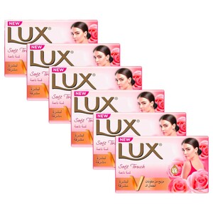 Lux Soap Bar Soft Touch 115G X6
