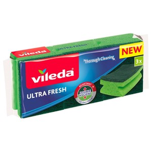 Vileda Scouring Sponge Ultra Fresh 3 Pieces