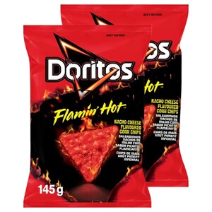 Doritos Tortilla Chips Flamin Hot 145G X2