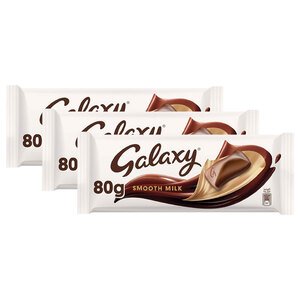 Galaxy Milk Chocolate Smooth Creamy 80G X3