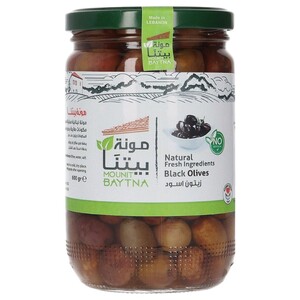 Mounit Baytna Black Olives Extra 600G