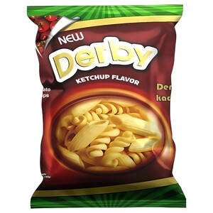 Derby Ketchup Flavor Potato Chips 22G