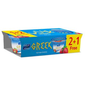 Almarai Greek Yoghurt Strawberry 150G X3 2 + 1 Free