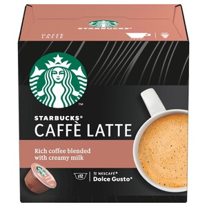Starbucks Dolce Gusto Caffe Latte 12 Pods 121.2G