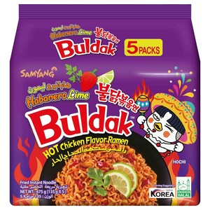 Samyang Noodles Hot Chicken Habanero Lime 135G X5