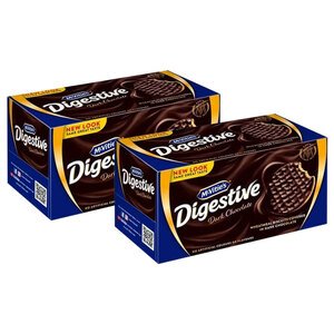 Mcvities Digestive Dark Chocolate Coated Wholemeal Biscuits 200G X2