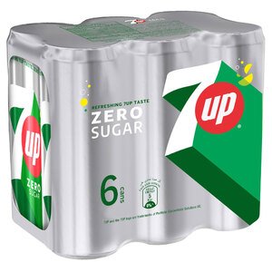 7Up Zero Sugar 245Ml X6