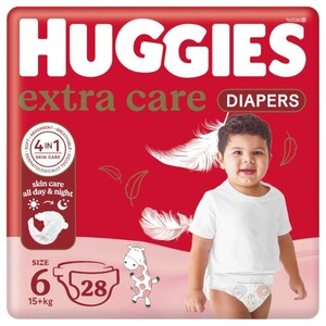 Huggies Diapers Extra Care Size 6 15+Kg 28 Pieces