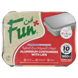 Fun Aluminum Containers With Lids 10 Pieces