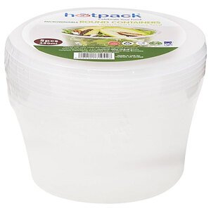 Hotpack Microwaveable Containers With Lids 5 Pieces 450Ml
