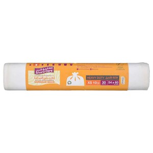Enviro Natural Garbage Bag 54 X 60 White 30 Pieces