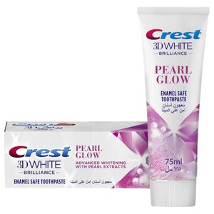 Crest Toothpaste 3D White Brilliance Pearl Glow 75Ml