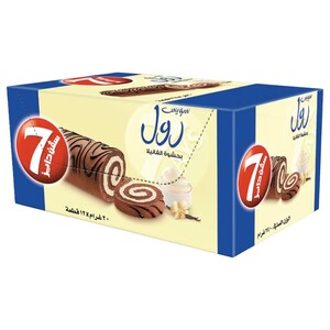 7 Days Swiss Roll Vanilla Filled 20G X12