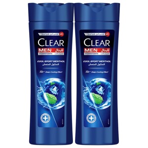Clear Shampoo Cool Sport Menthol 350Ml X2