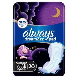 Always Dreams Maxi Thick Night Long 20 Pieces