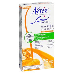 Nair Body Wax Strips Milk & Honey 20 Pieces