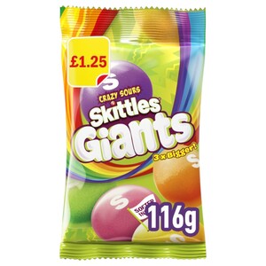 Skittles Crazy Sours Giants 116G