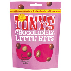 Tony's Chocolonely Little Bits Milk Marshmallow And Biscuit 100G