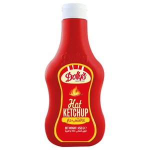 Dolly's	Hot Tomato Ketchup Squeeze 450G