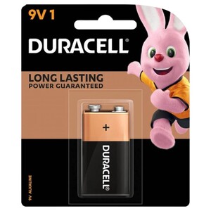Duracell	Battery Coppertop Alkaline 9 Volt