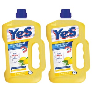 Yes Disinfectant Cleaner Lemon 3L X2