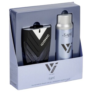 Sapil Eau De Parfum Iconic Men 100Ml + Deodorant Spray 150Ml