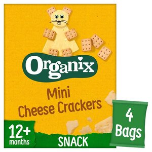 Organix Mini Cheese Crackers 20G X4