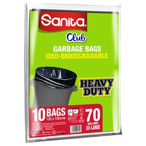 Sanita Garbage Bag Heavy Duty 70 Gallons 10Pcs