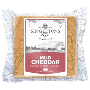 Singletons Mild Red Cheddar Parchment 200G