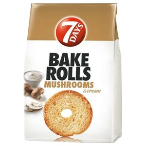7 Days Bake Rolls Mushroom & Cream 80G