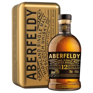 Aberfeldy Single Malt Scotch Whisky Aged 12 Years The Golden Dram 700Ml
