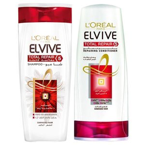 L'oreal Shampoo Total Repair 5 400Ml + Conditioner 360Ml -33% Off