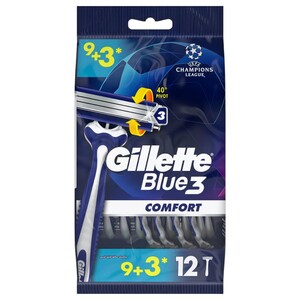 Gillette Disposable Razor Blue 3 Comfort 9+3 Sports
