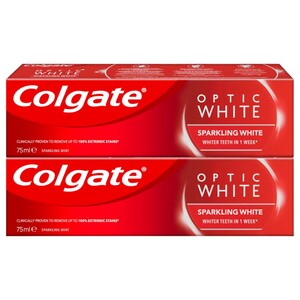 Colgate Toothpaste Optic White 75Ml X2