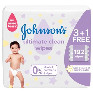 Johnson's Baby Ultimate Clean Wipes 48Pcs X4