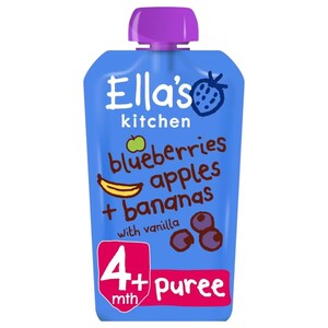 Ella's Kitchen Organic Blueberry Apple Banana &Vanilla 120G