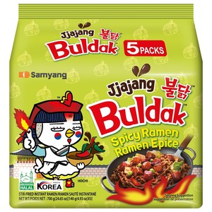 Samyang Jjajang Hot Chicken Noodles 140G X5
