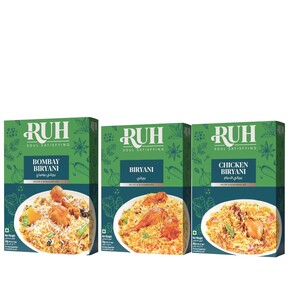 Ruh Bombay Biryani 60G +Biryani Masala 50G + Chicken Biryani 50G