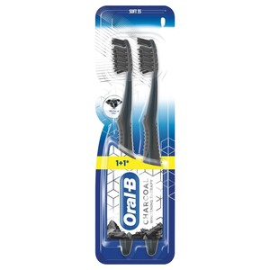 Oral-B Toothbrush Charcoal Soft 2 Pieces