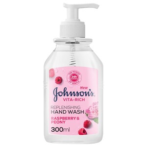 Johnson's Hand Wash Vita-Rich Raspberry & Peony 300Ml